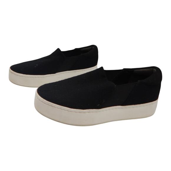 Vince Warren Suede Platform Sneakers Shoes Black Size 7.5M - Picture 2 of 8